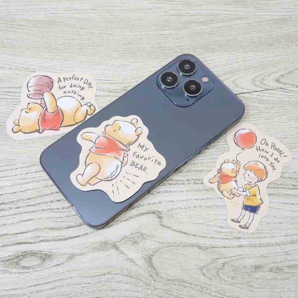 迪士尼 防水 手機貼紙 Pooh