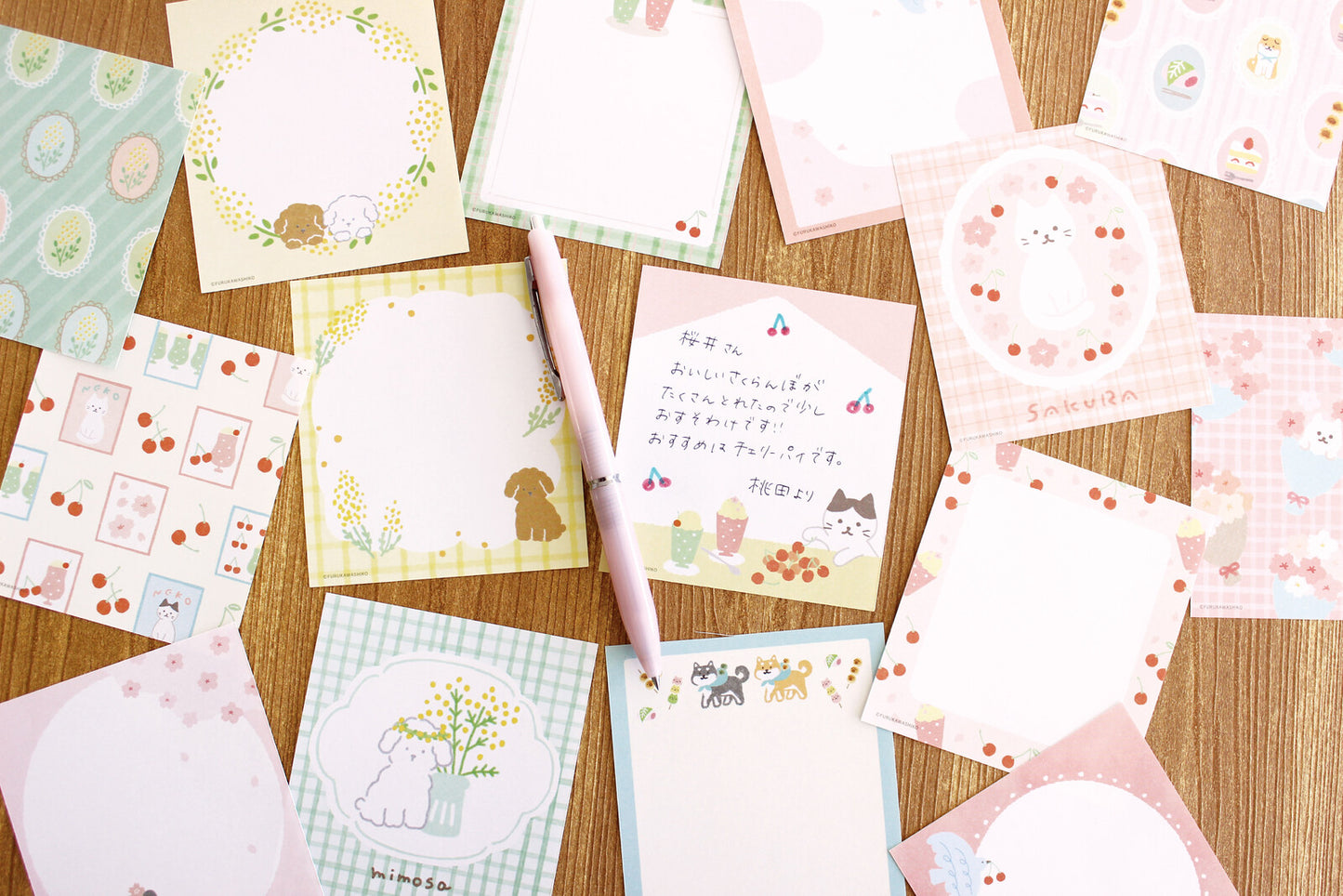 古川紙工4designs memo pad 含羞草