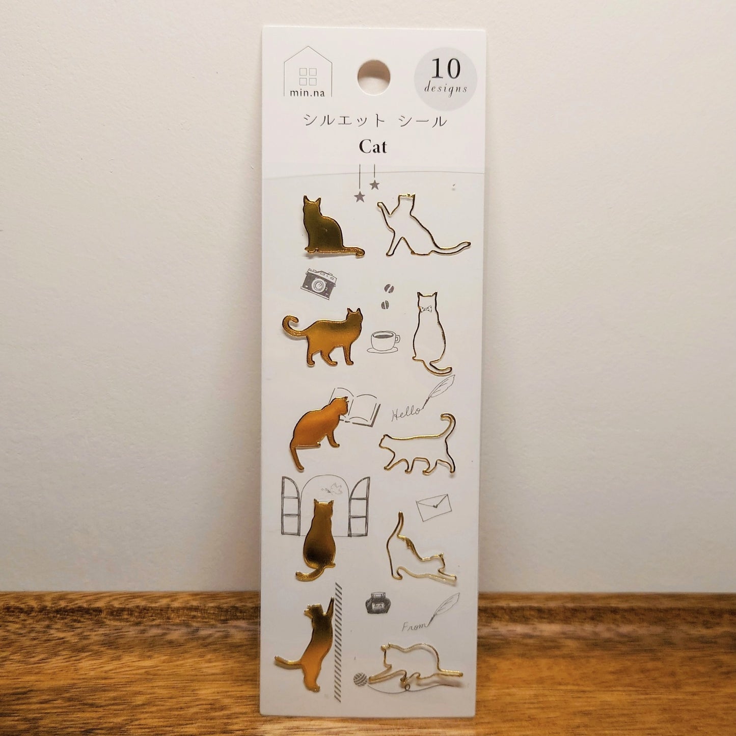 Clothes-pin 燙金貼紙