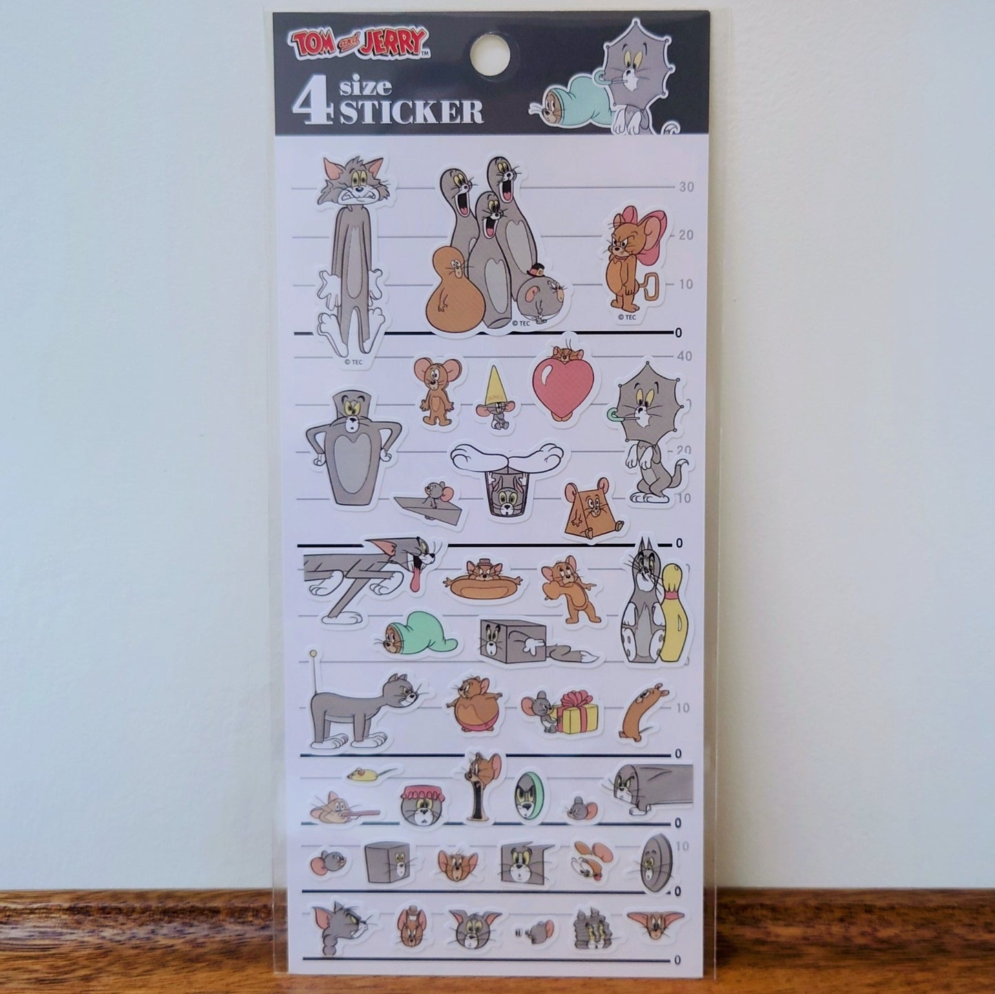4 size sticker Tom and Jerry 1