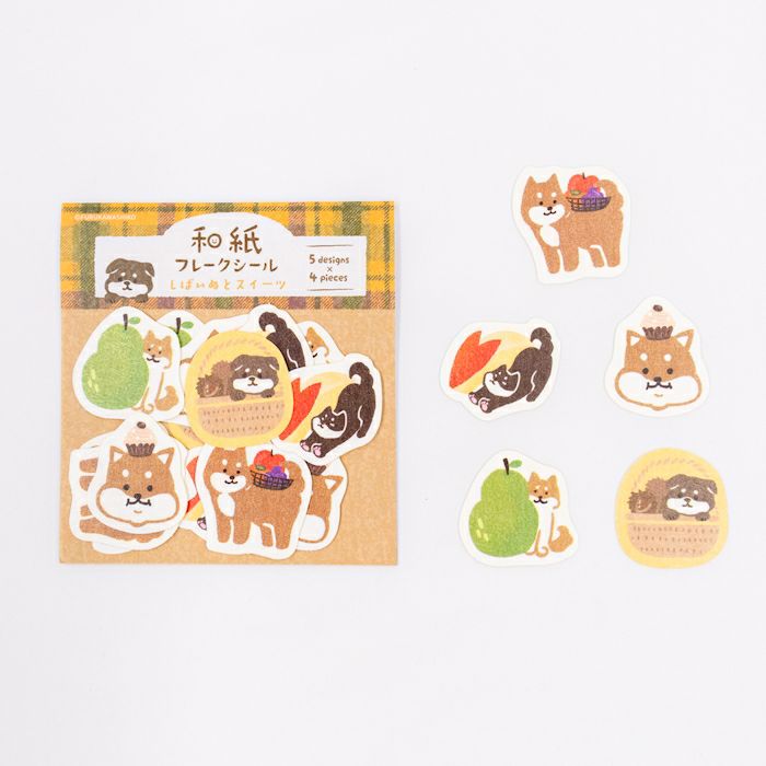古川紙工 貼紙 柴犬與甜品