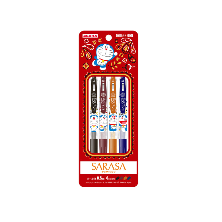Zebra Sarasa 限定4支裝 多啦A夢