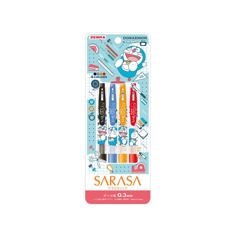 Zebra Sarasa 限定4支裝 多啦A夢
