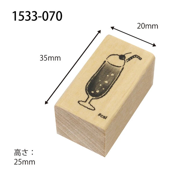 Kodomo no kao木印章 雪糕梳打