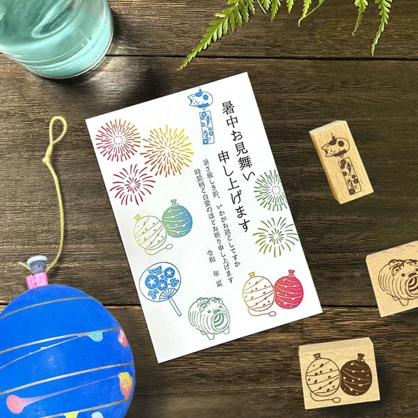 Arte木印章 貓風鈴