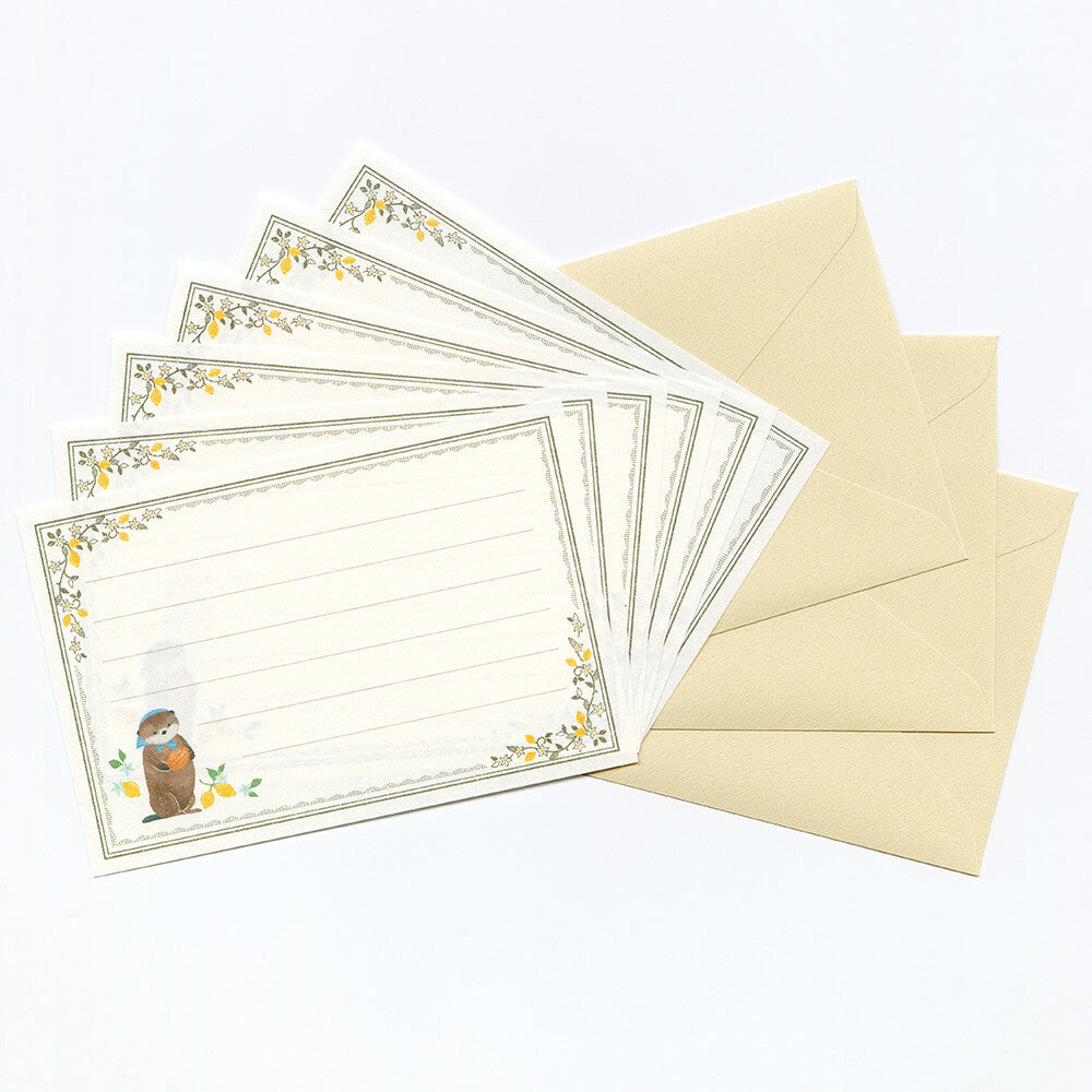 NB社 RESSA系列 水獺與瑪德蓮蛋糕 mini letter set