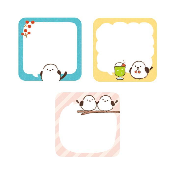 古川紙工 mini memo 說話長尾山雀