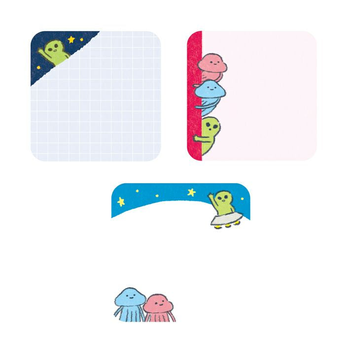 古川紙工 mini memo 彈出宇宙人