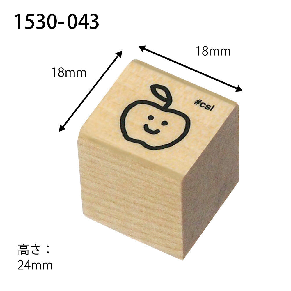 Kodomo no kao木印章 蘋果