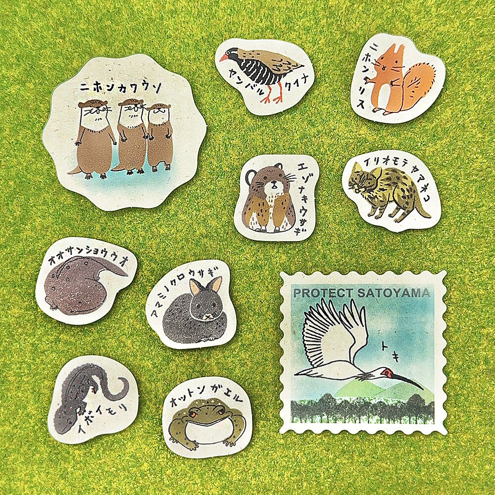 シール堂 絕滅危惧種flake sticker 日本篇