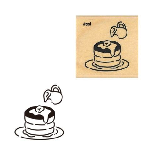 Kodomo no kao木印章 pancake