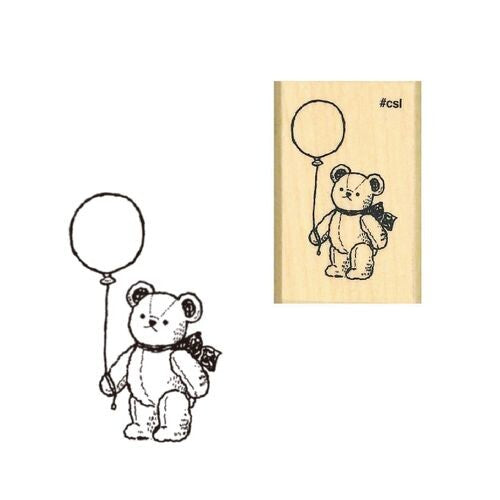 Kodomo no kao木印章 氣球熊