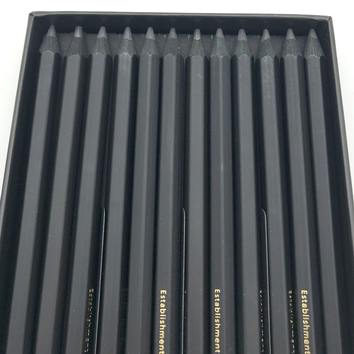 Twelve Black Pencil