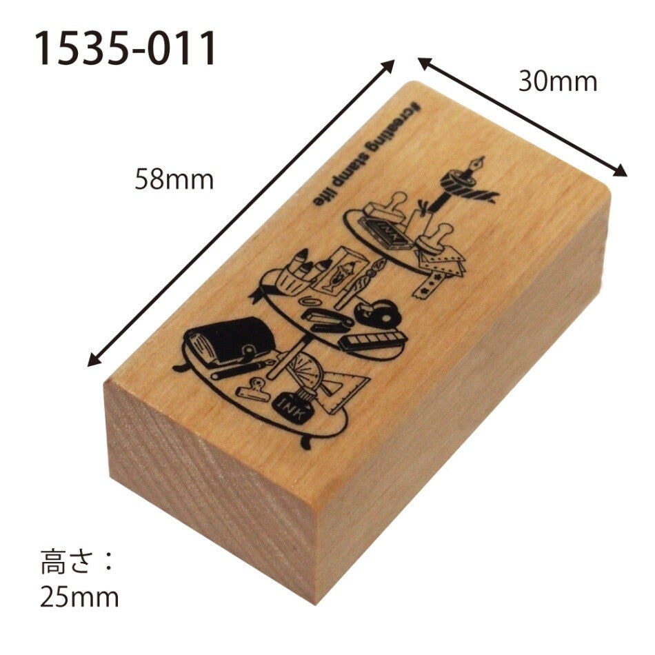 Kodomo no kao木印章 文具下午茶