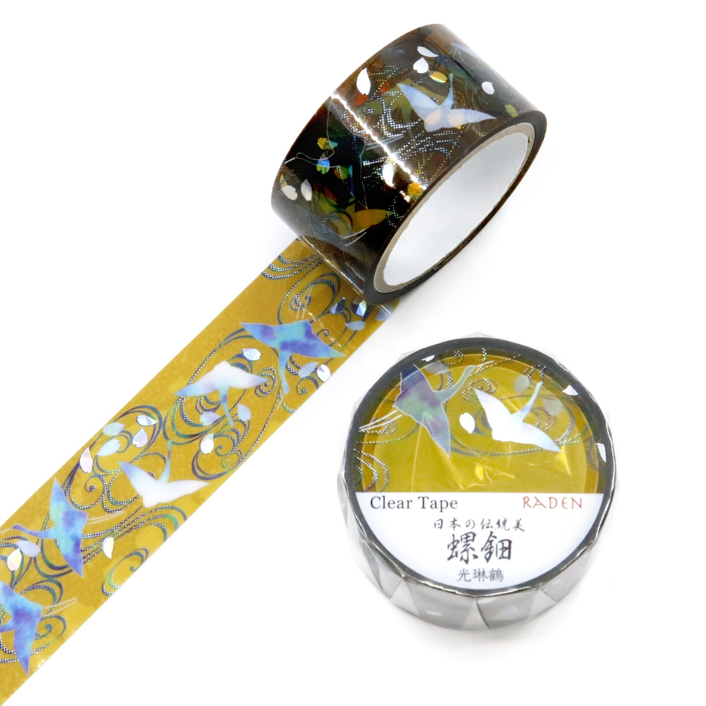 SAIEN Clear tape 螺鈿系列 光琳鶴