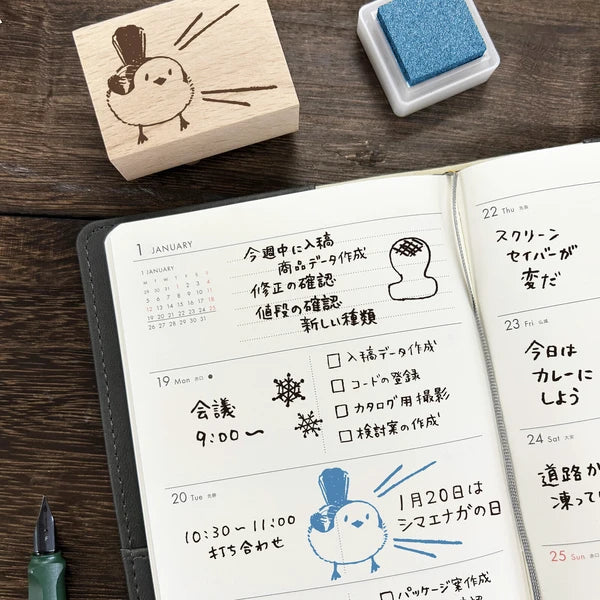 Arte木印章 長尾山雀呼叫