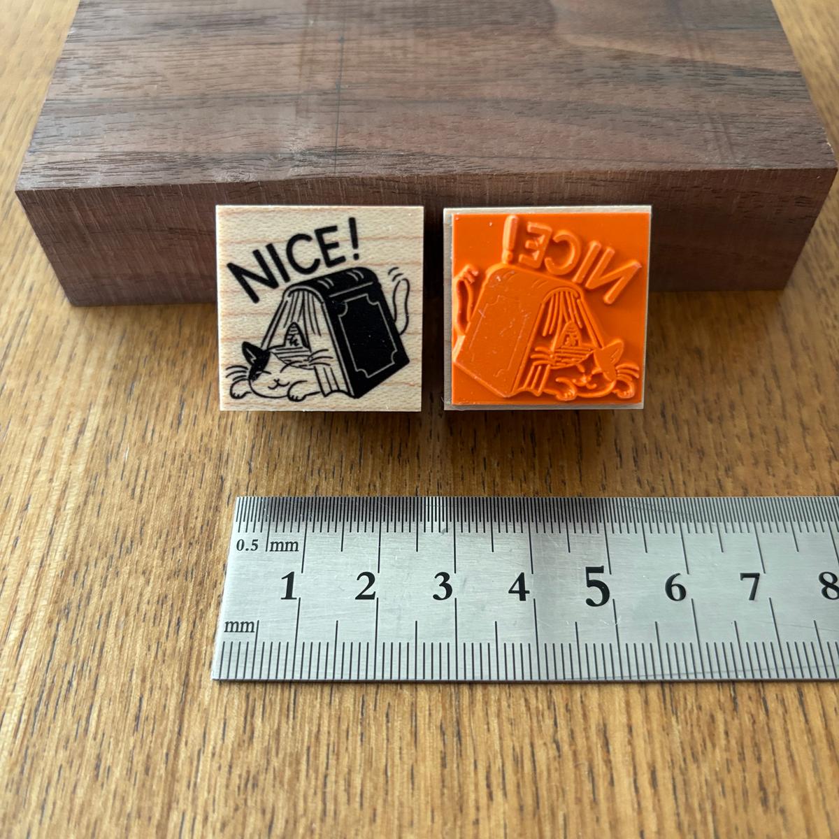 wakimichistamp印章 三色貓nice