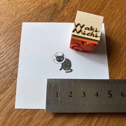 wakimichistamp印章 黑貓頭套