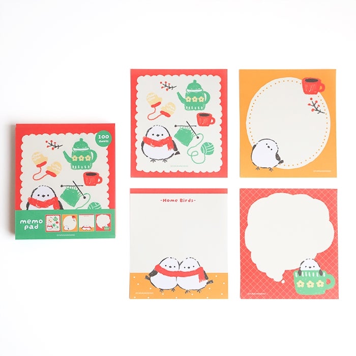 古川紙工 4designs memo pad 毛線和長尾山雀