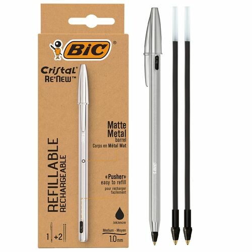 BIC 啞光金屬版1.0mm 原子筆