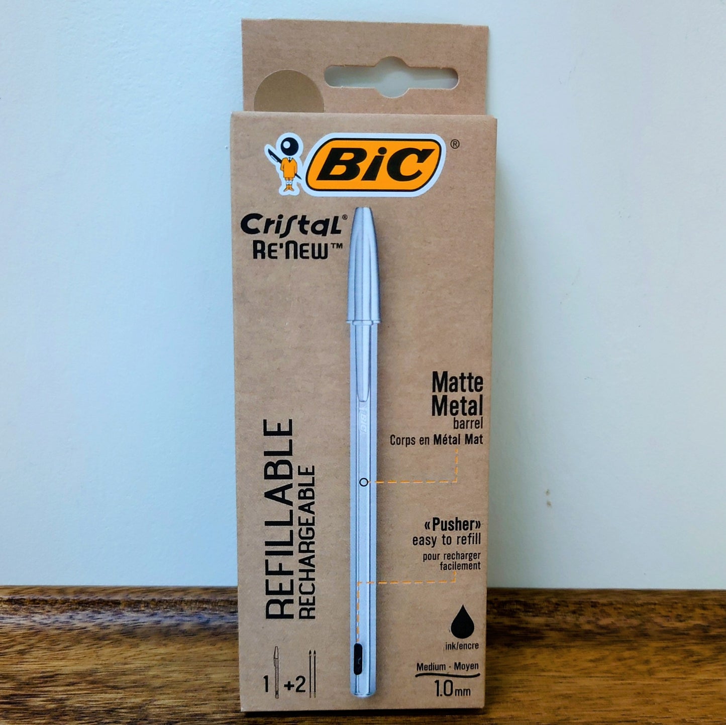 BIC 啞光金屬版1.0mm 原子筆