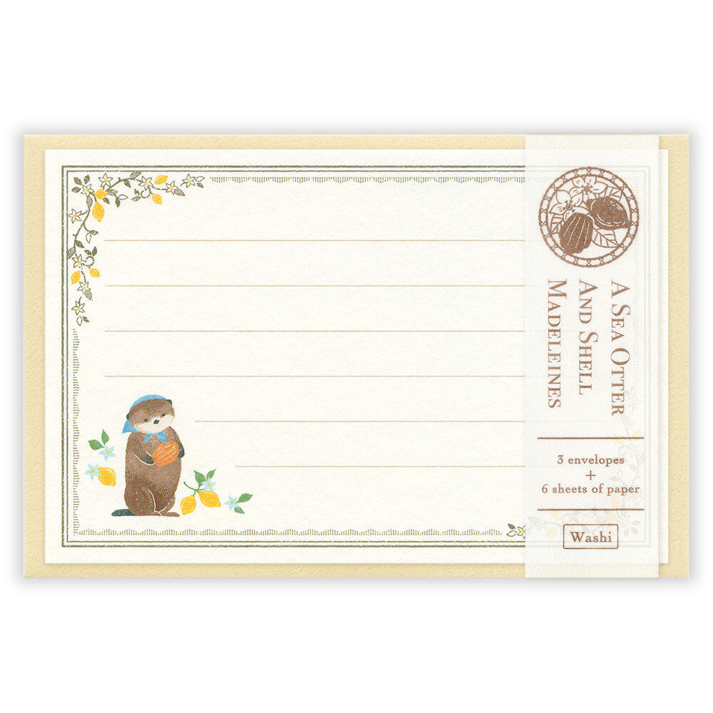 NB社 RESSA系列 水獺與瑪德蓮蛋糕 mini letter set