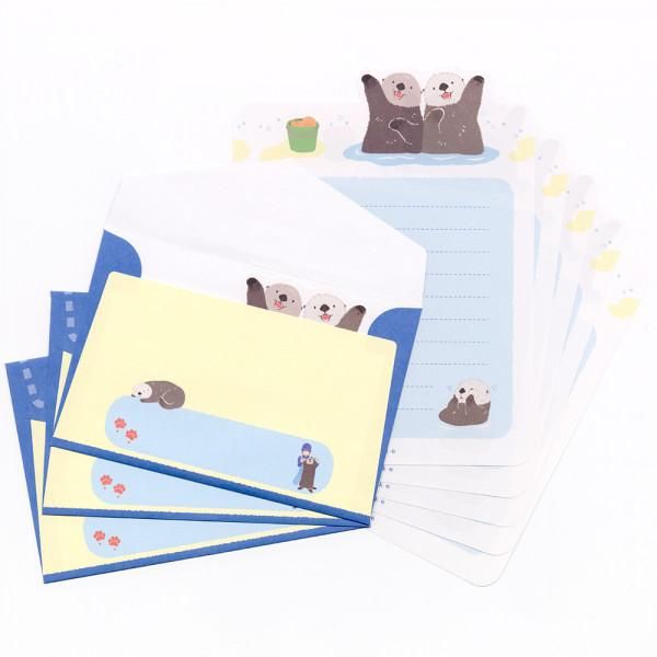 NB社 ZOOm in Animals 信紙套裝 海獺