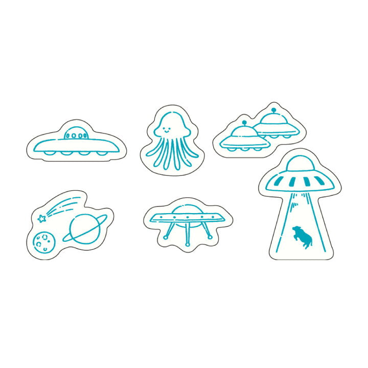 EL COMMUN Ahlala Flake sticker Aliens