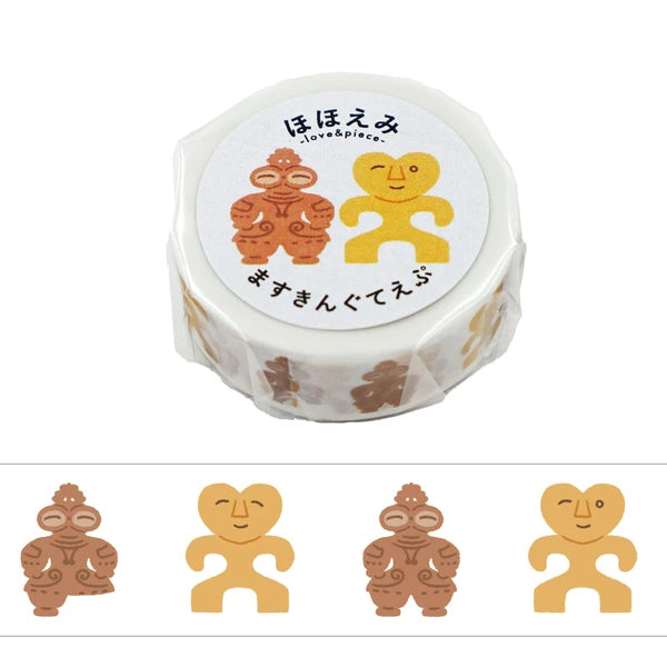 Worldcraft紙膠帶 和風微笑系列 土偶