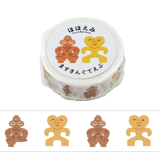 Worldcraft紙膠帶 和風微笑系列 土偶