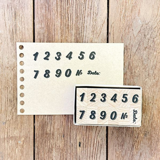 Kodomonokao數字印章 (斜體陰影)