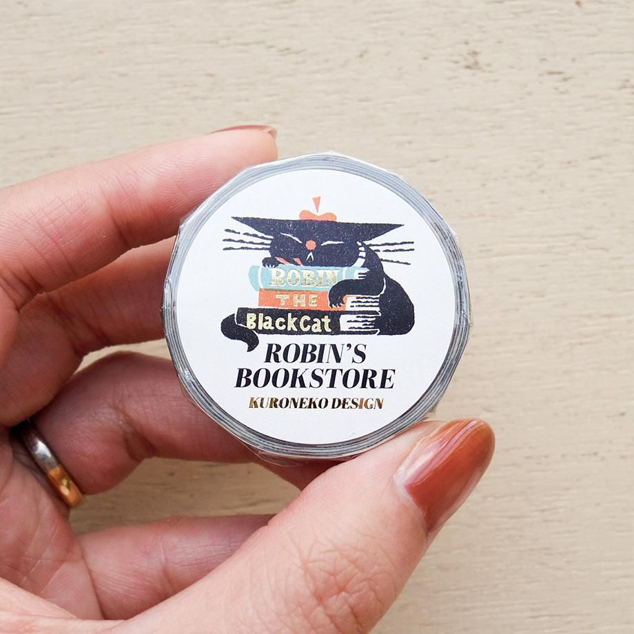 表現社 黑貓意匠紙膠帶 ROBIN'S BOOKSTORE