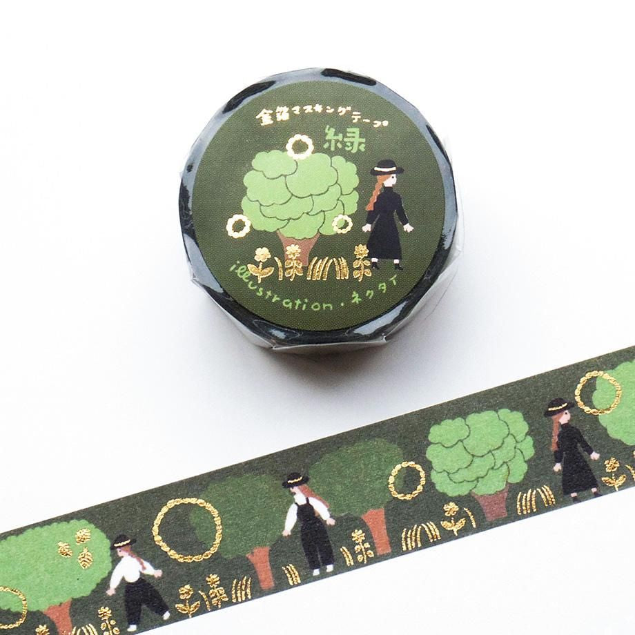 表現社 Necktie紙膠帶 綠