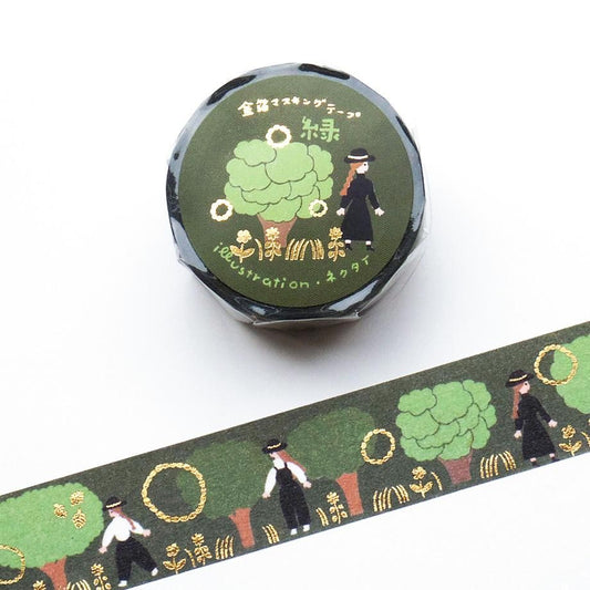 表現社 Necktie紙膠帶 綠