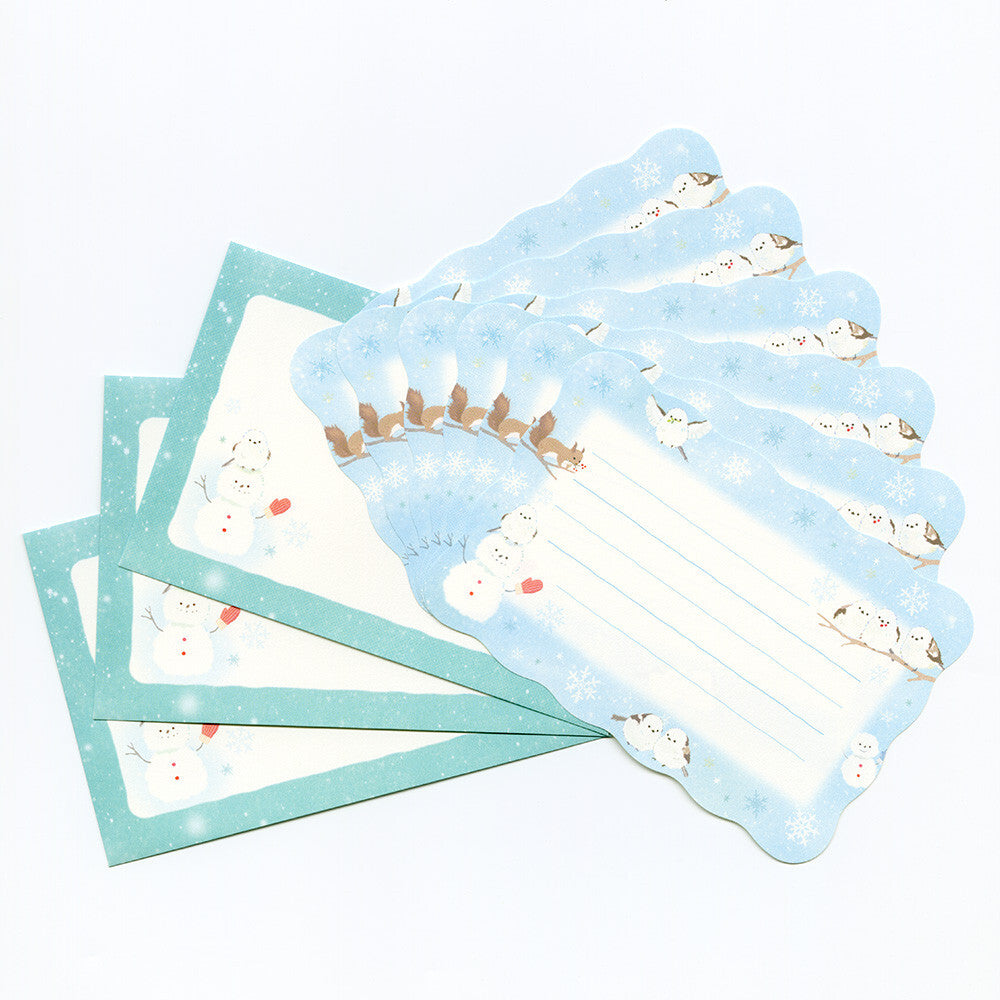 NB社 信封信紙套裝 冬之長尾山雀