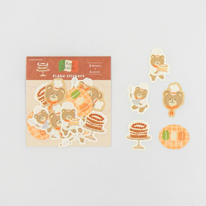 古川紙工 貼紙 甜品熊