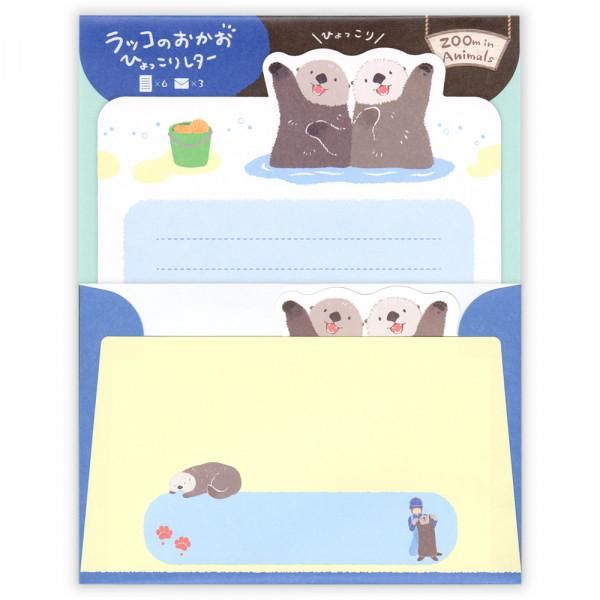 NB社 ZOOm in Animals 信紙套裝 海獺