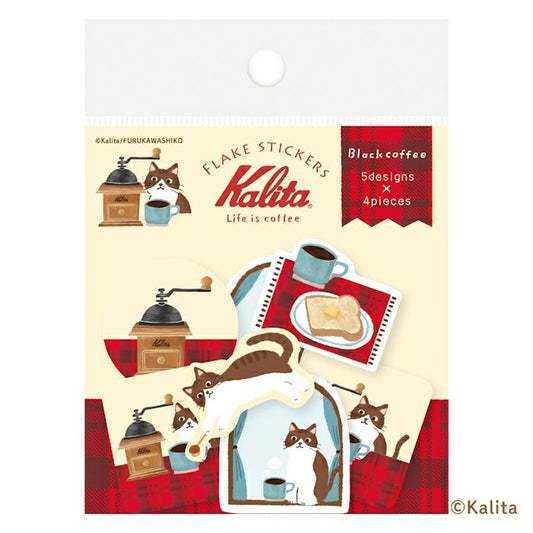 古川紙工xKalita貼紙 Black coffee