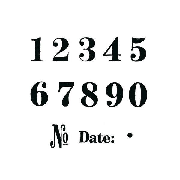 Kodomonokao數字印章 (明朝體)