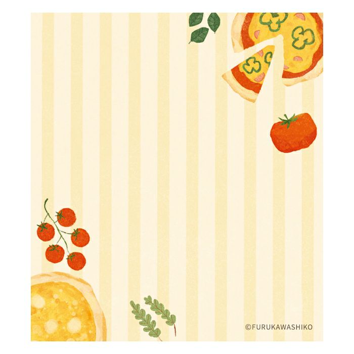 古川紙工4designs memo pad Pizza貓