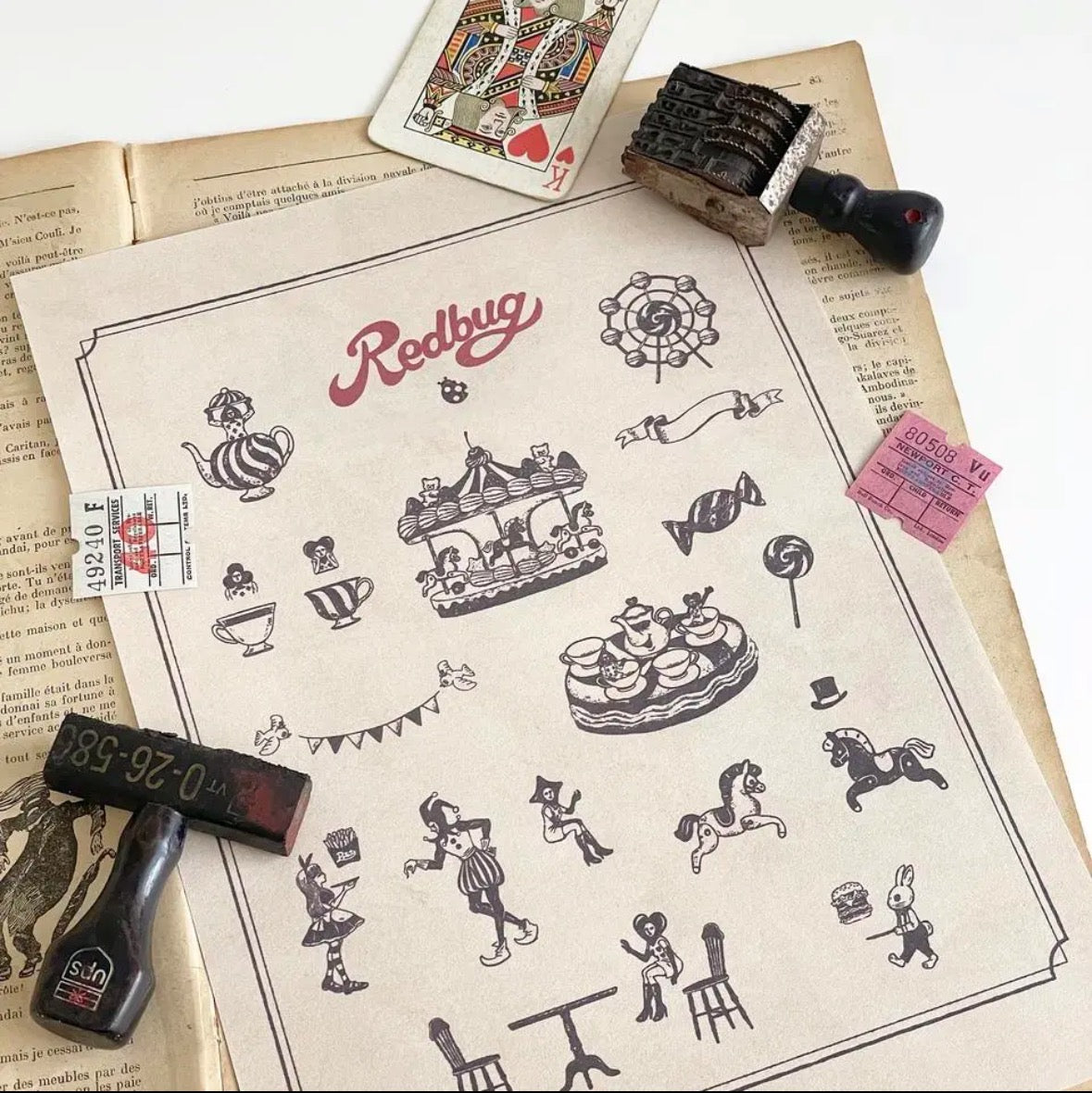 Redbug印章 迴旋木馬