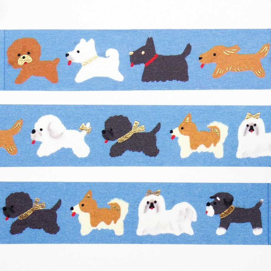 表現社 多田玲子紙膠帶 DOGGIE PARADE