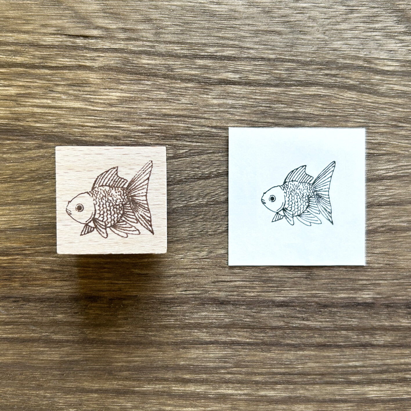 Arte木印章 金魚2