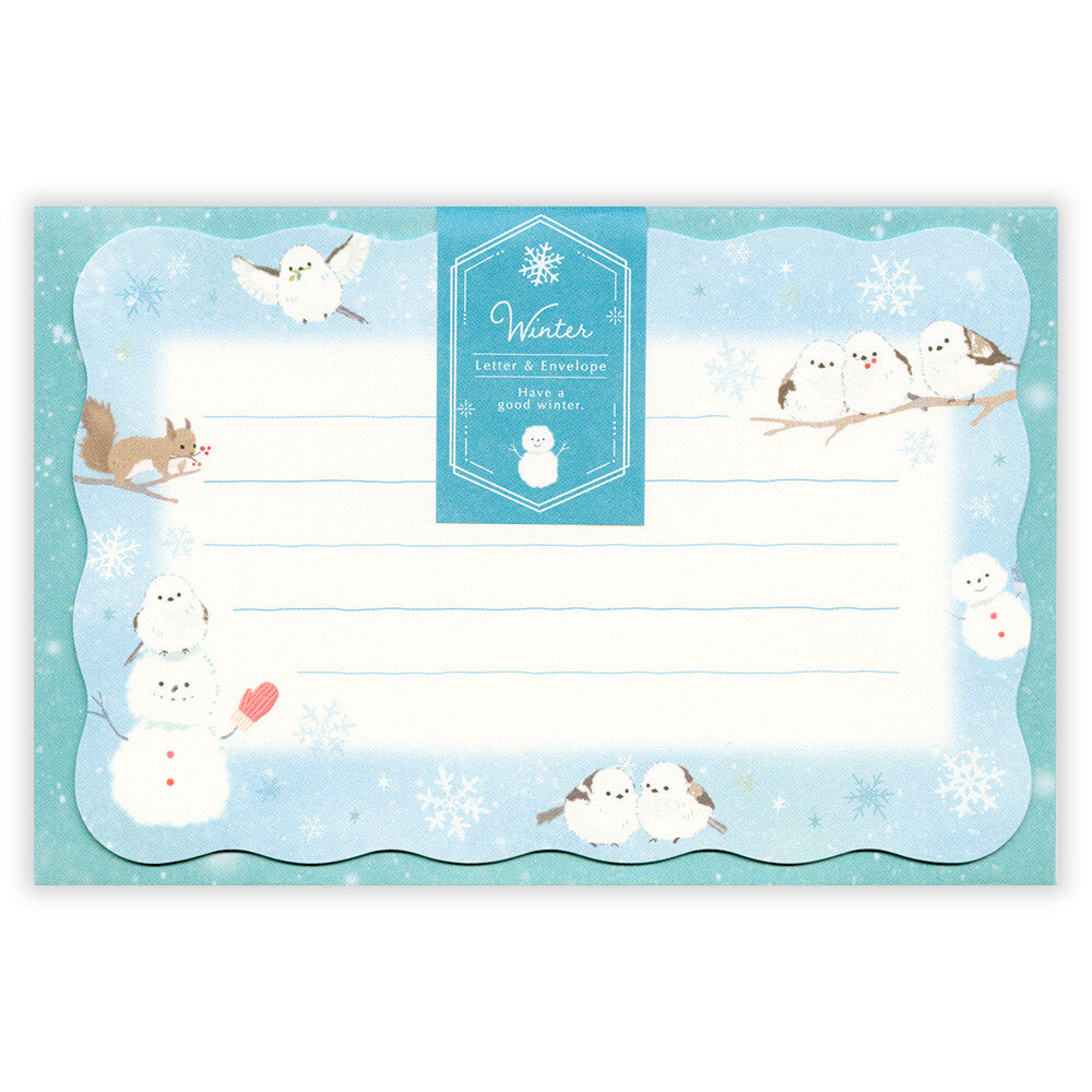 NB社 信封信紙套裝 冬之長尾山雀