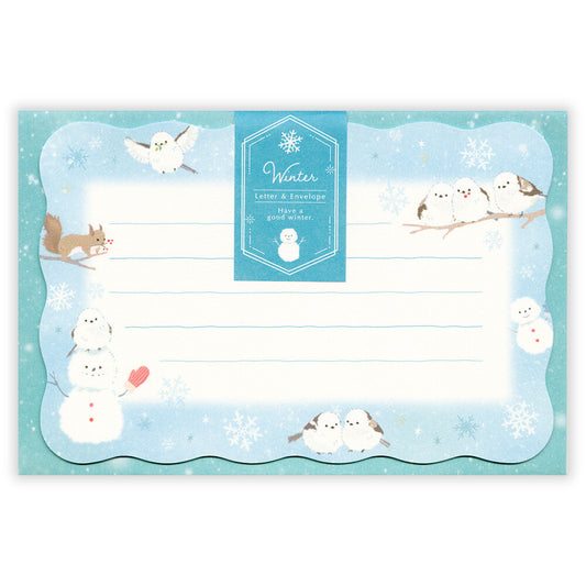 NB社 信封信紙套裝 冬之長尾山雀