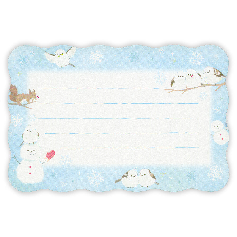 NB社 信封信紙套裝 冬之長尾山雀