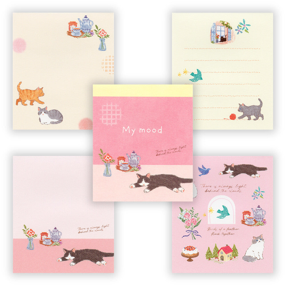 NB社 my mood系列memo pad 貓