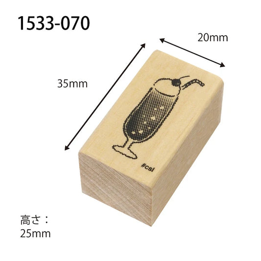 Kodomo no kao木印章 雪糕梳打