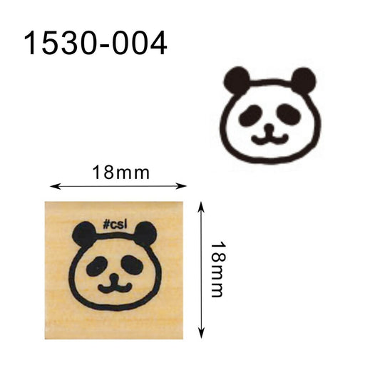 Kodomo no kao木印章 熊貓仔