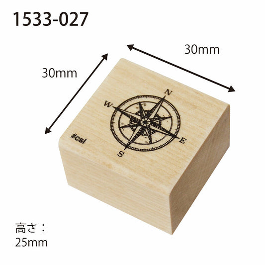 Kodomo no kao木印章 指南針